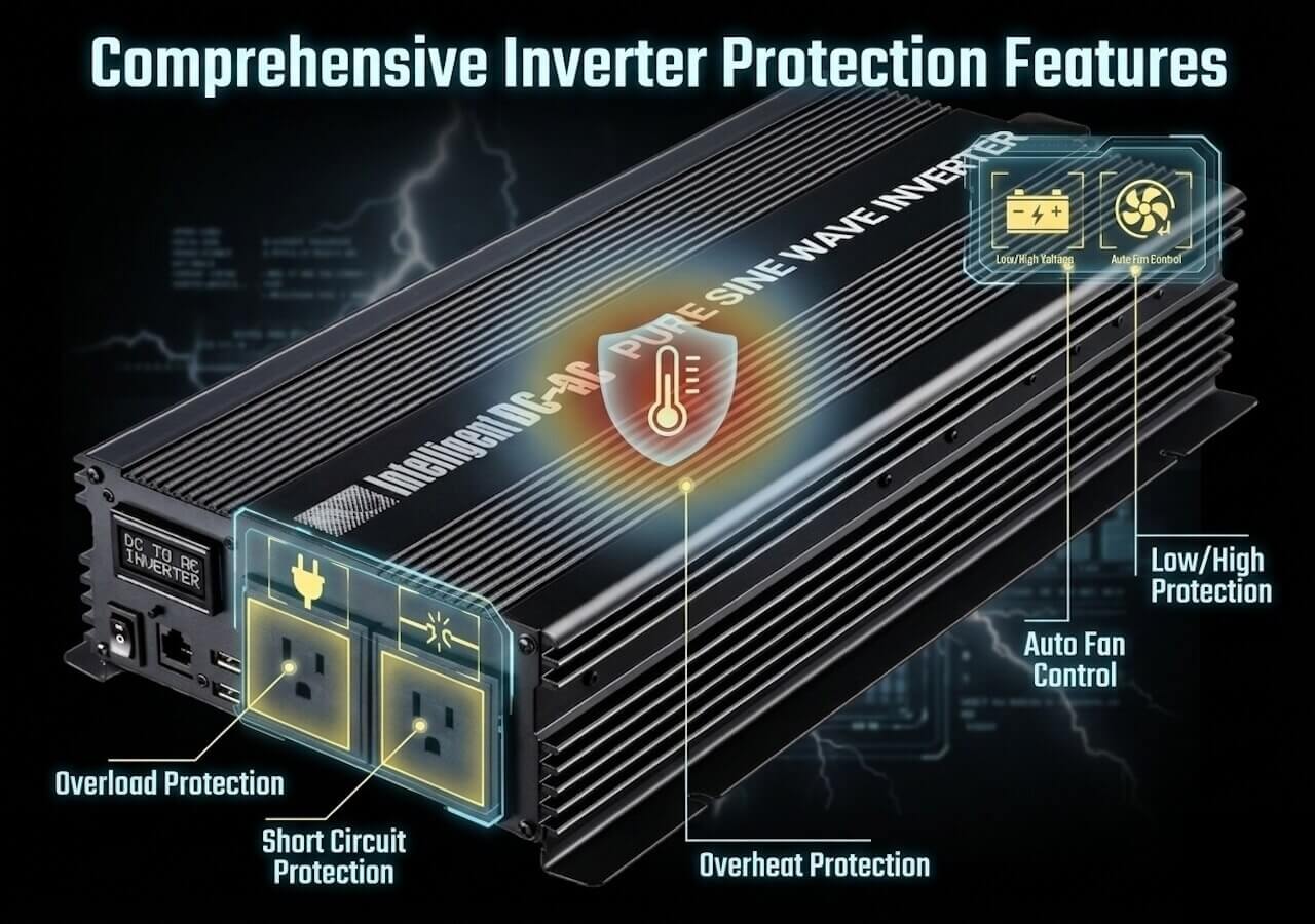 Comprehensive Inverter Protection Features